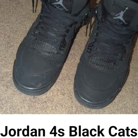 Jordan Men's All-Black Athletic Shoes - Picture 2 of 2